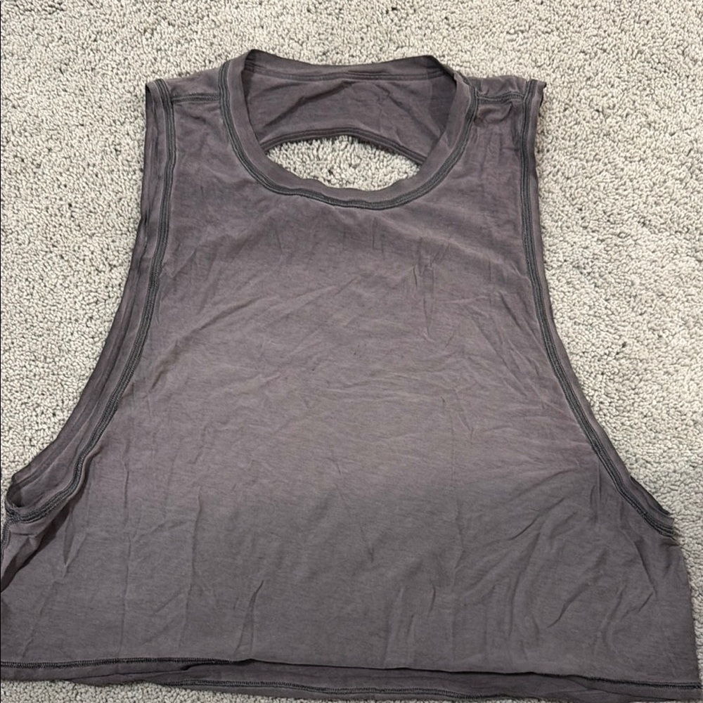 lululemon athletica dusty purple Sleeveless Cropped Tank